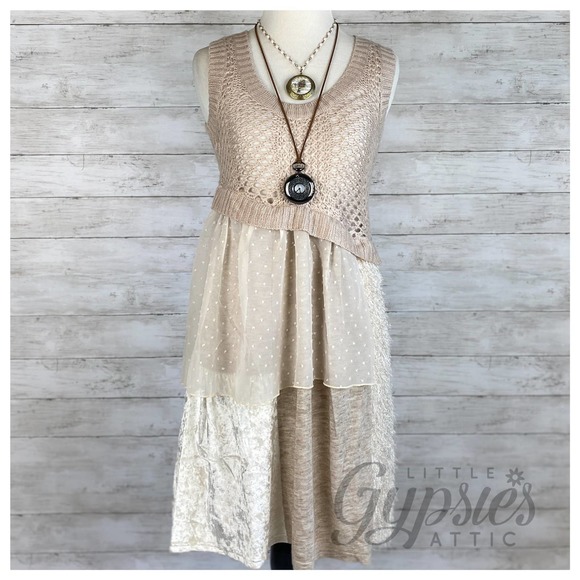 Ryu 70s Shag and Mixed Media Tunic - Picture 4 of 10